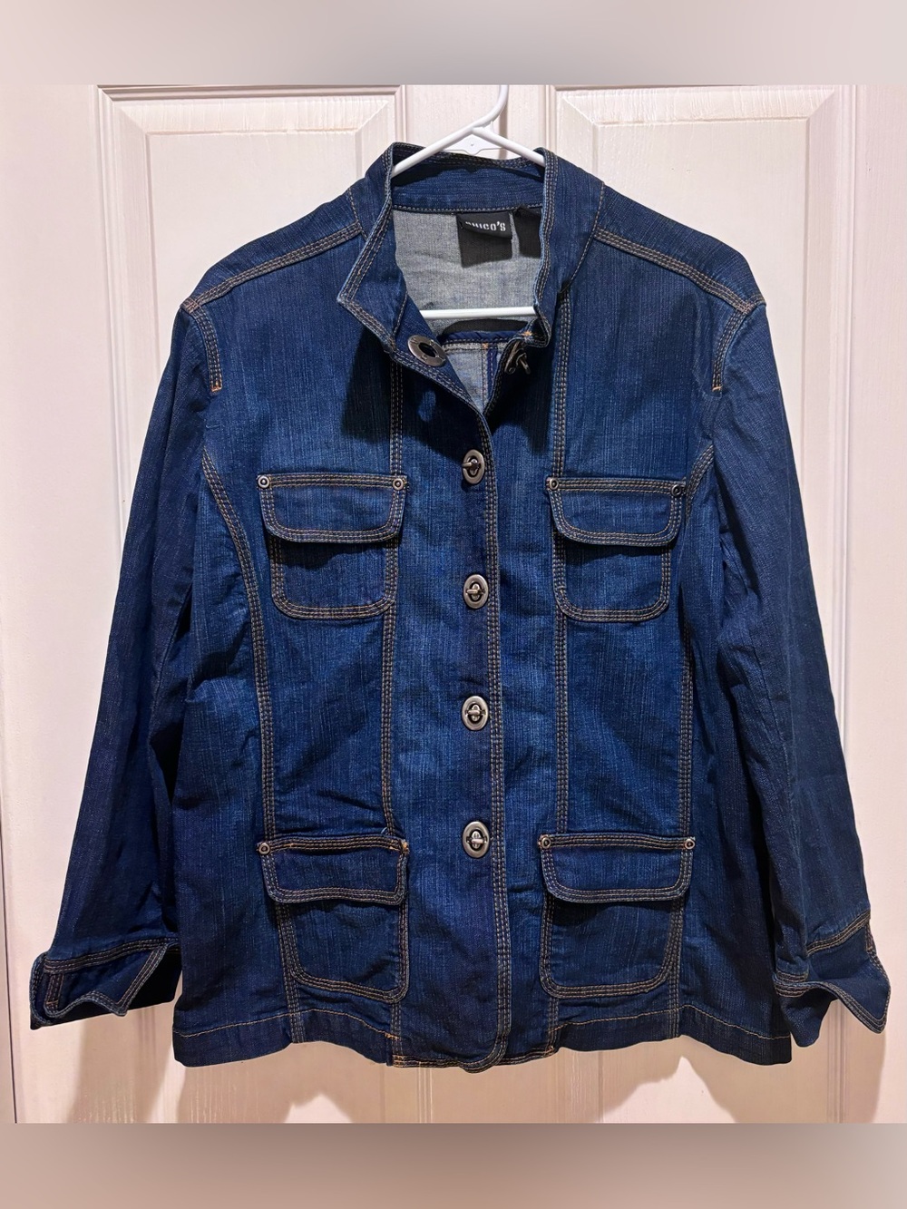 Chico’s Dark Blue Denim Jacket